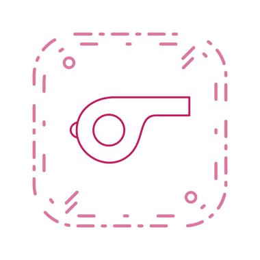 Vektör simge işareti simge vektör çizim kişisel ve ticari kullanım için ıslık..