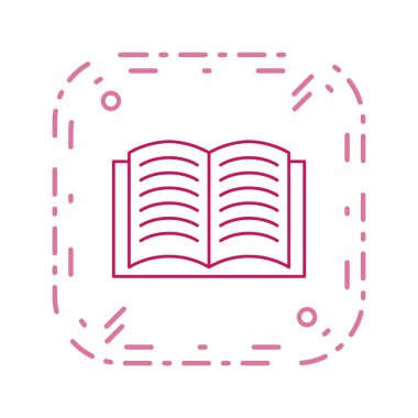 Açık kitap vektör simge işareti simge vektör çizim kişisel ve ticari kullanım için..