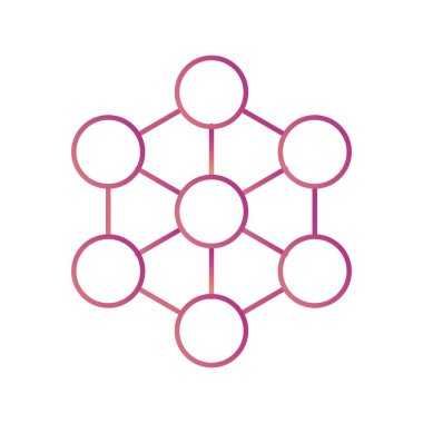 Molekül vektör simge işareti simge vektör çizim kişisel ve ticari kullanım için..