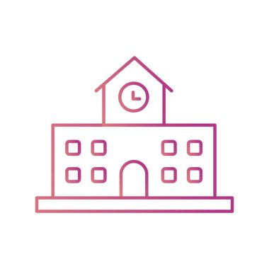 Okul vektör simge işareti simge vektör çizim kişisel ve ticari kullanım için..