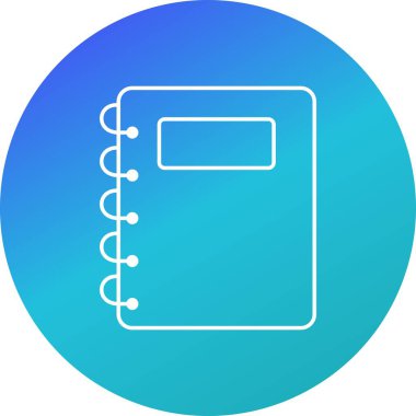 Not defteri vektör simge işareti simge vektör çizim kişisel ve ticari kullanım için..