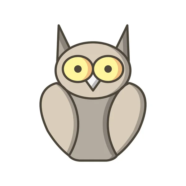 Graduate Owl Vektor Ikonen Logga Ikonen Vektorillustration För Personligt Och — Stock vektor
