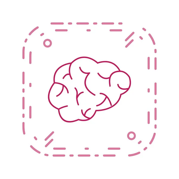 Иконка Вектора Мозга Знак Иконки Вектор Иллюстрации Личного Коммерческого Использования — стоковый вектор