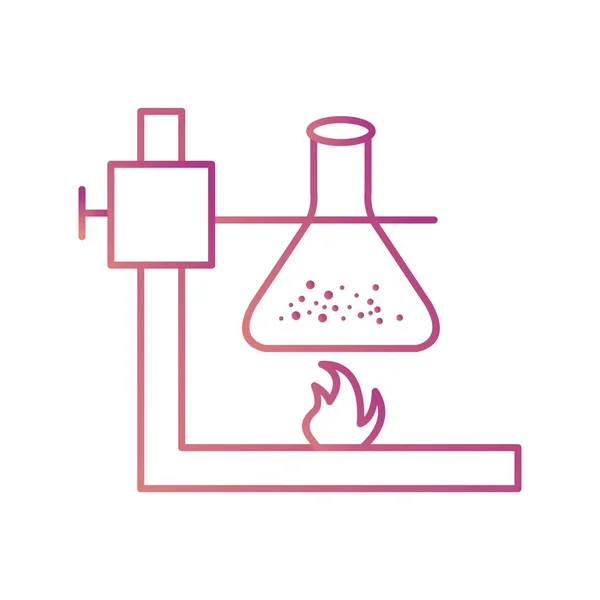 Feuer Unter Kolbenvektor Symbol Zeichen Symbol Vektor Illustration Für Den — Stockvektor
