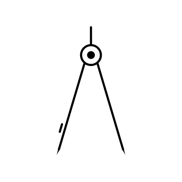 Kompasu Vektorové Ikony Znaménko Ikonu Vektorové Ilustrace Pro Osobní Komerční — Stockový vektor