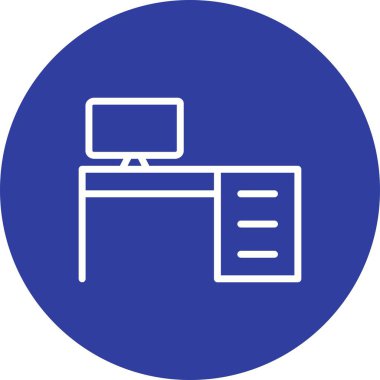 Office tablo vektör simge işareti simge vektör çizim kişisel ve ticari kullanım için..