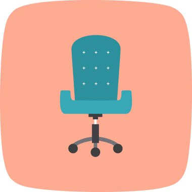 Ofis sandalye vektör simge işareti simge vektör çizim kişisel ve ticari kullanım için..