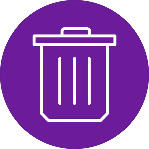 Ilustração Vetor Ícone Sinal Vetor Vetor Lixo Para Uso Pessoal —  Vetores de Stock