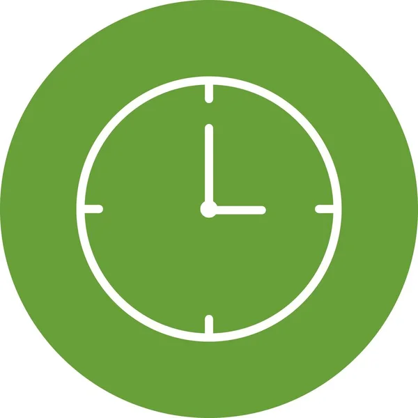 Clock Vector Icon Sign Icon Vector Illustration Personal Commercial Use — Stok Vektör