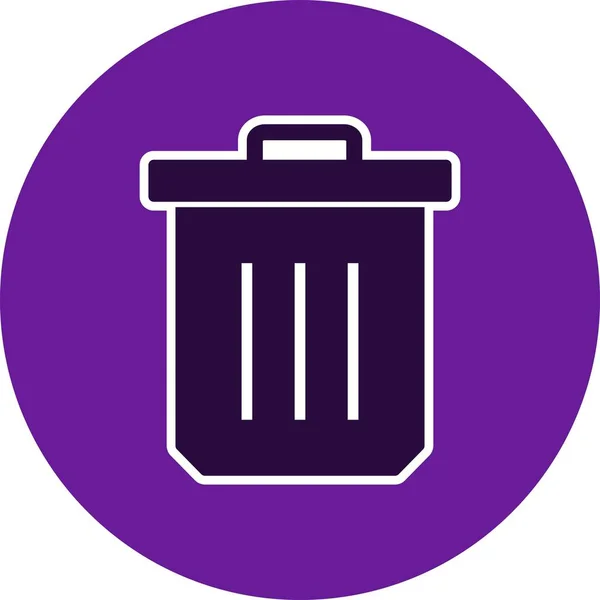 Ilustração Vetor Ícone Sinal Vetor Vetor Lixo Para Uso Pessoal —  Vetores de Stock