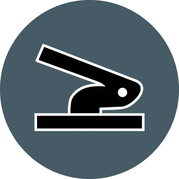 Gat Perforatie Vector Icon Teken Icon Vectorillustratie Voor Persoonlijk Commercieel — Stockvector