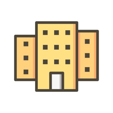 Bina vektör simge işareti simge vektör çizim kişisel ve ticari kullanım için..