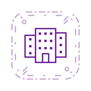 Bina vektör simge işareti simge vektör çizim kişisel ve ticari kullanım için..