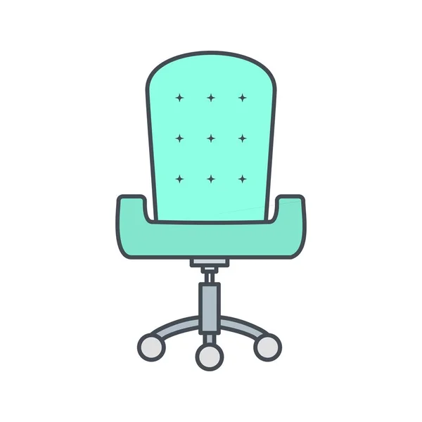 Office Chair Vector Icon Sign Icon Vector Illustration Personal Commercial — Stock Vector