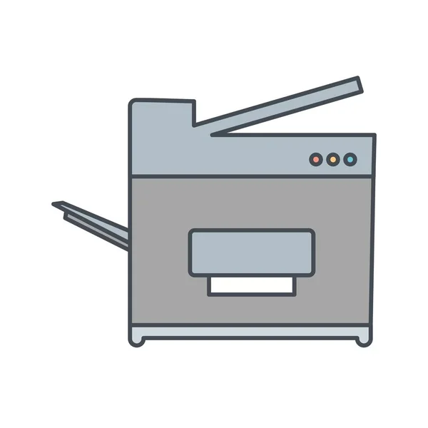 Kopiermaschinen Vektor Symbol Symbol Vektor Illustration Für Den Persönlichen Und — Stockvektor
