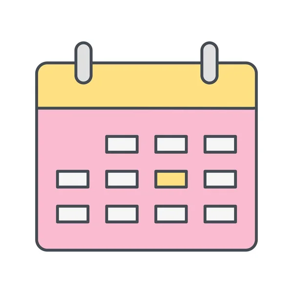 Calendar Vector Icon Sign Icon Vector Illustration Personal Commercial Use — Stock Vector