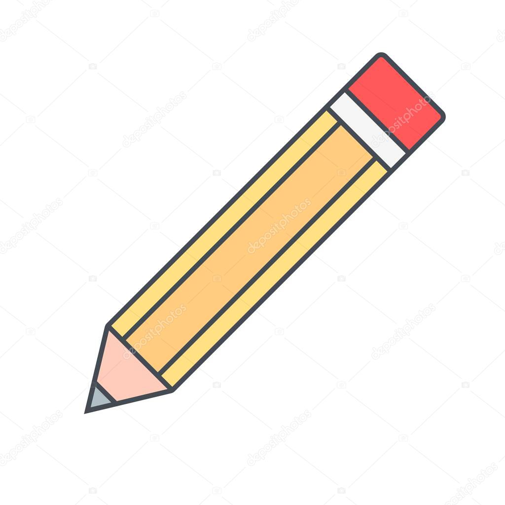 Pencil Vector Icon Sign Icon Vector Illustration For Personal And Commercial Use..