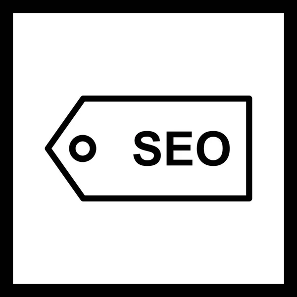 Vektor Seo Symbol Trendigen Look — Stockvektor