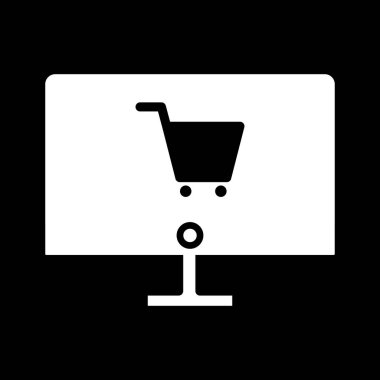 Kişisel ve ticari kullanım için vektör E-ticaret simgesi.