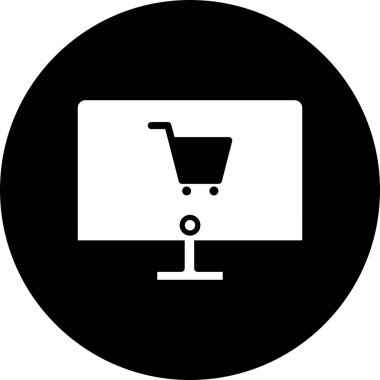 Kişisel ve ticari kullanım için vektör E-ticaret simgesi.