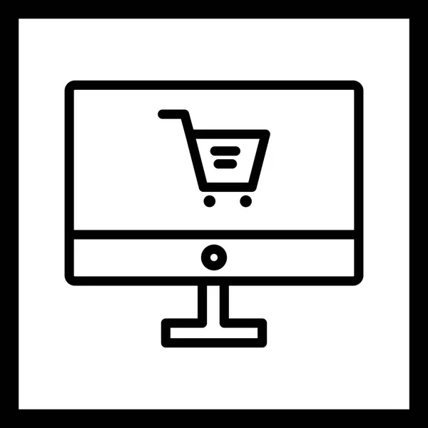 Ícone Comércio Eletrônico Vetorial Para Uso Pessoal Comercial —  Vetores de Stock