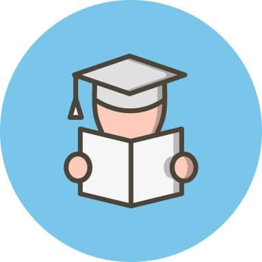 Kişisel ve ticari kullanım için vektör eğitim simgesi.