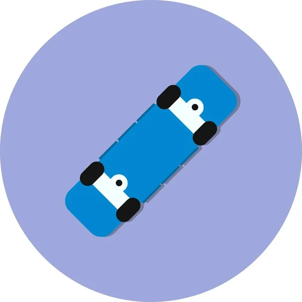 Vector Skate Placa Ico — Vetor de Stock