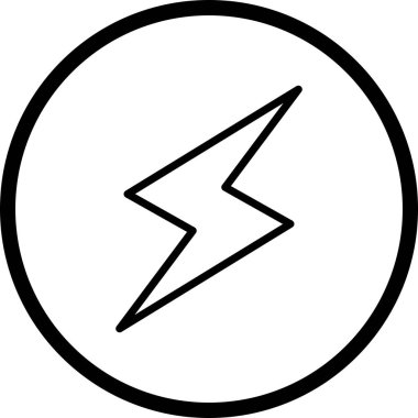 Vektör yıldırım düğmesini ICO