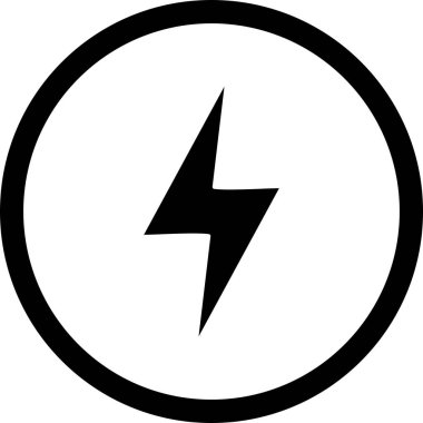 Vektör yıldırım düğmesini ICO