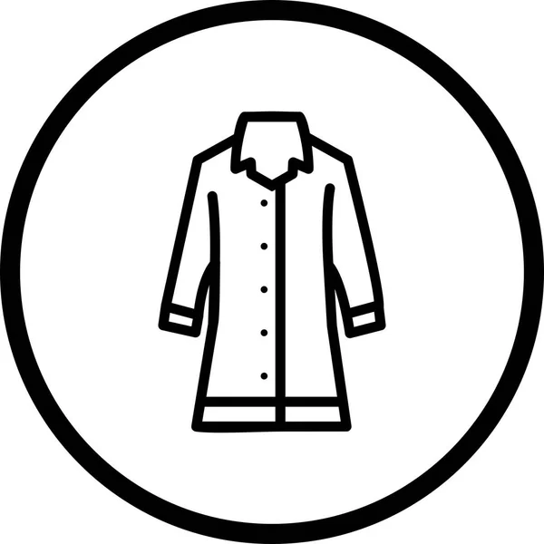 Cappotto Antipioggia Vettoriale Ico — Vettoriale Stock