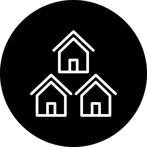 Vector Real Estate Icon — Stock Vector