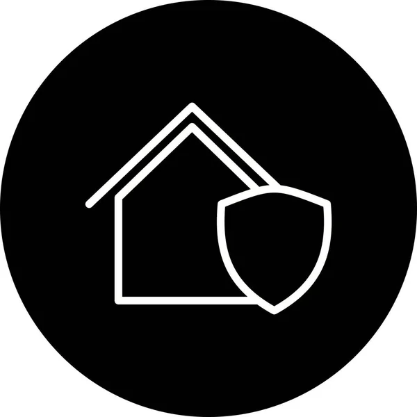 Icona Del Vettore Immobiliare — Vettoriale Stock