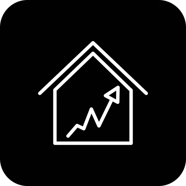 Vektor Fastigheter Icon — Stock vektor