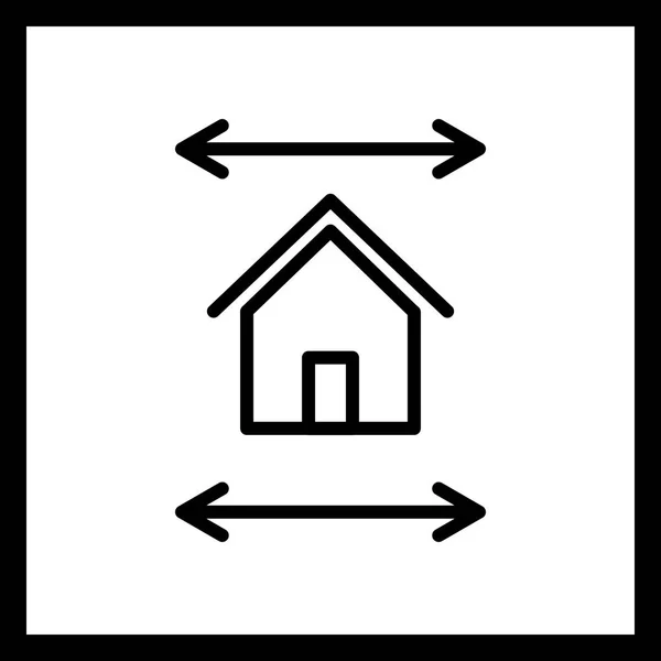 Icône Vectorielle Immobilier — Image vectorielle