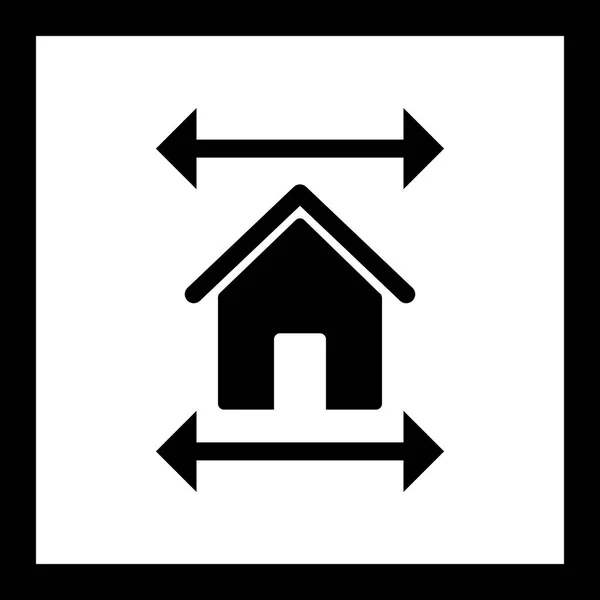 Icona Del Vettore Immobiliare — Vettoriale Stock