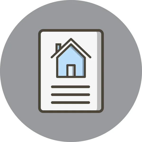 Vector Real Estate Icon — Stock Vector