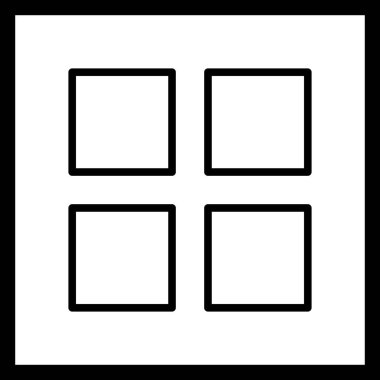 Kişisel ve ticari kullanım için temel öğesi simgesi.