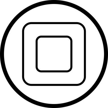 Kişisel ve ticari kullanım için temel öğesi simgesi.