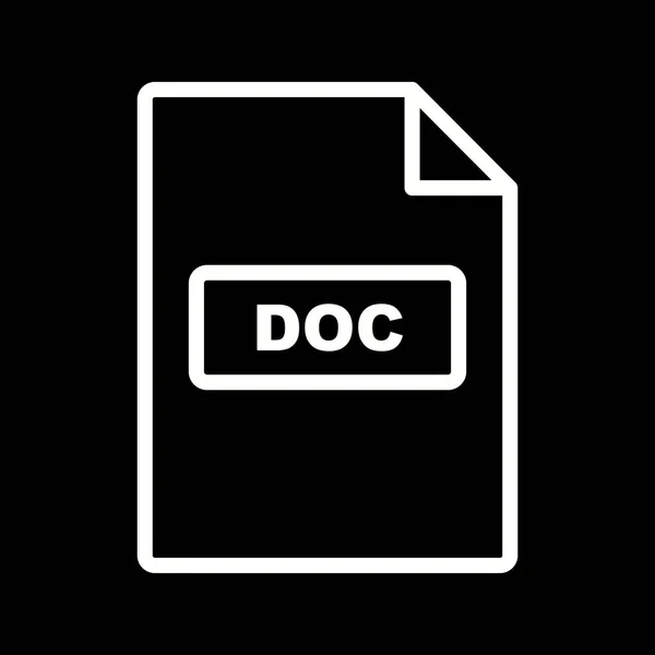 Vector DOC Icono — Archivo Imágenes Vectoriales