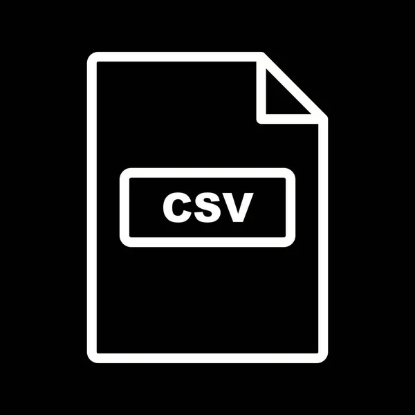 Icona CSV vettoriale — Vettoriale Stock