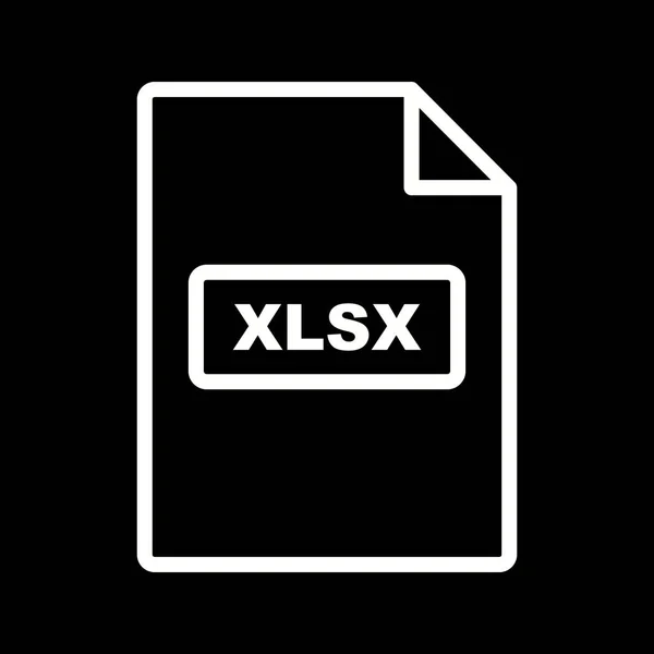Vector XLSX Icon — Stock Vector