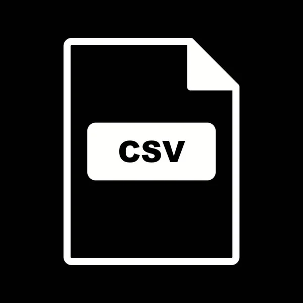 Vector CSV-ikonen — Stock vektor