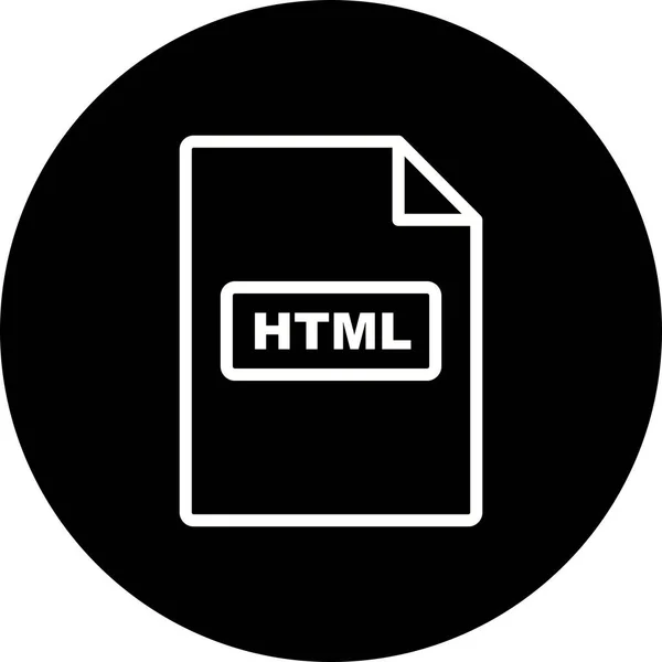 Ícone HTML vetorial —  Vetores de Stock
