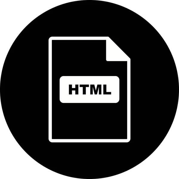 Vector HTML-pictogram — Stockvector