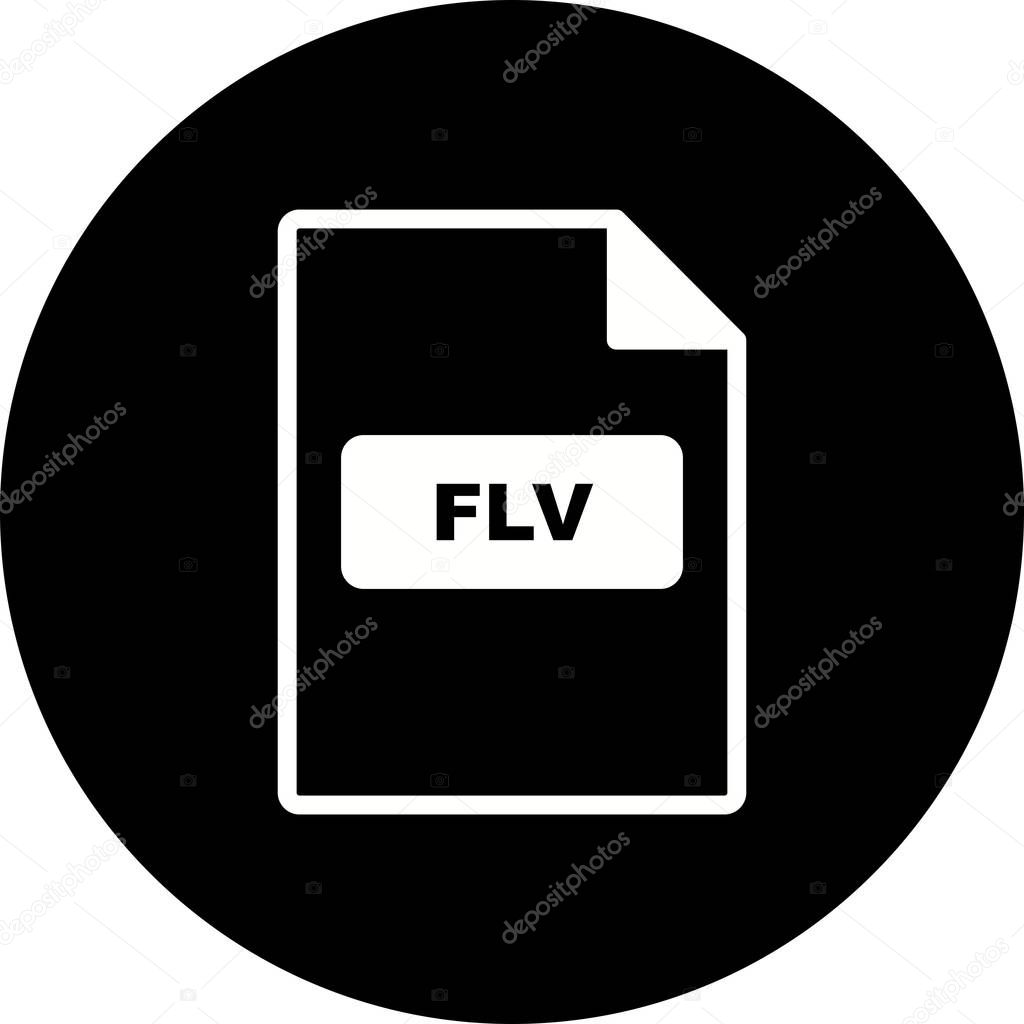 Vector FLV Icon