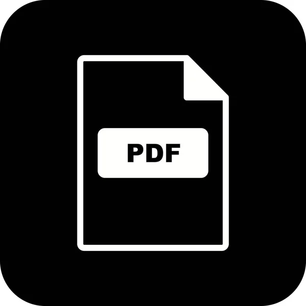 Vector icono PDF — Vector de stock