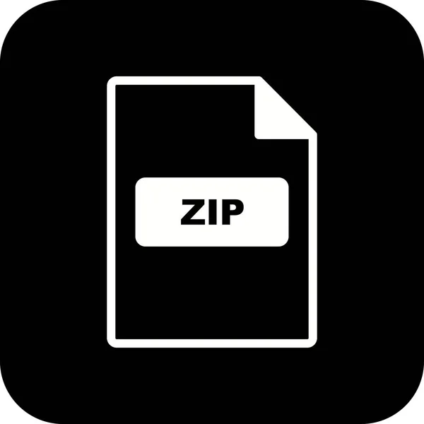 Vektor-Zip-Symbol — Stockvektor