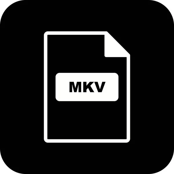 Icône vectorielle MKV — Image vectorielle