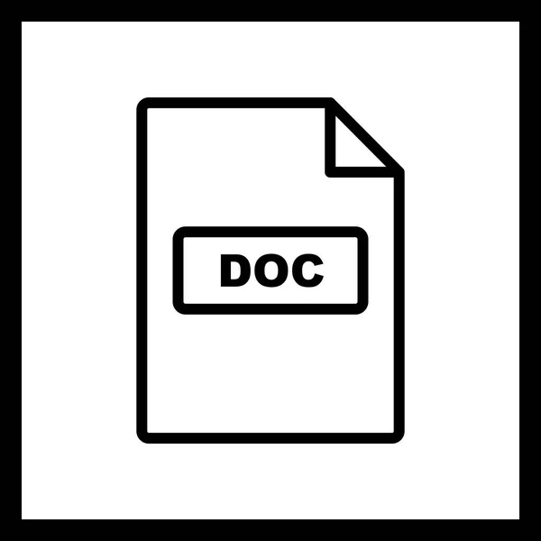 Vector DOC Icono — Archivo Imágenes Vectoriales