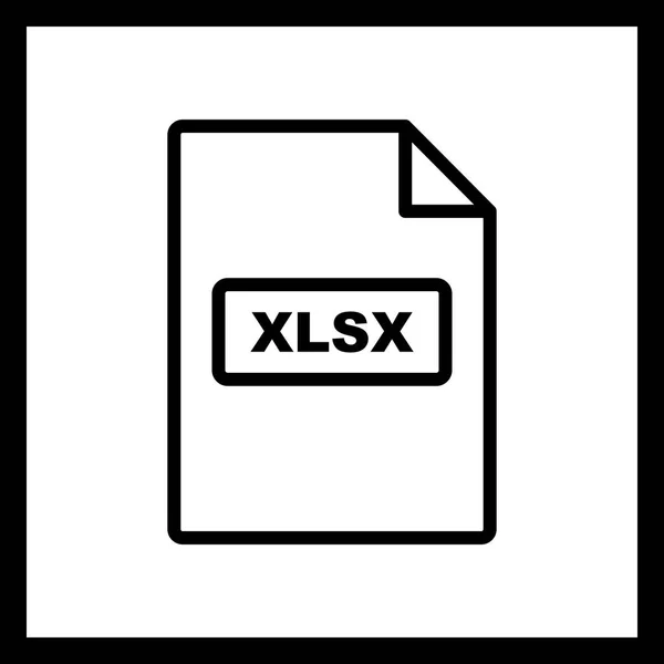 Vektor Xlsx ikon — Stock Vector